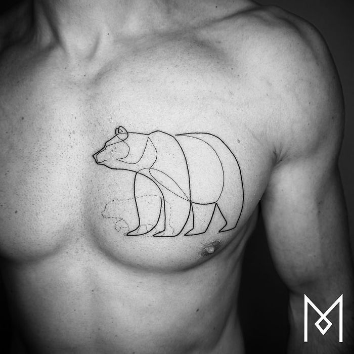 Медведица с медвежонком. Автор: Mo Ganji.